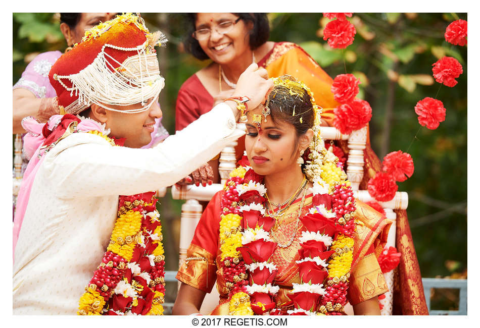 SIndhoor at a Hindu Wedding Ceremony