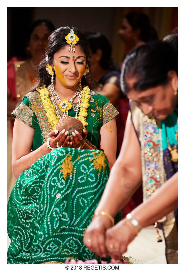  Trishna's Haldi/Pithi Ceremony | South Asian Wedding Pre-functions | Baltimore Renaissance Hotel | Maryland Wedding Photographers