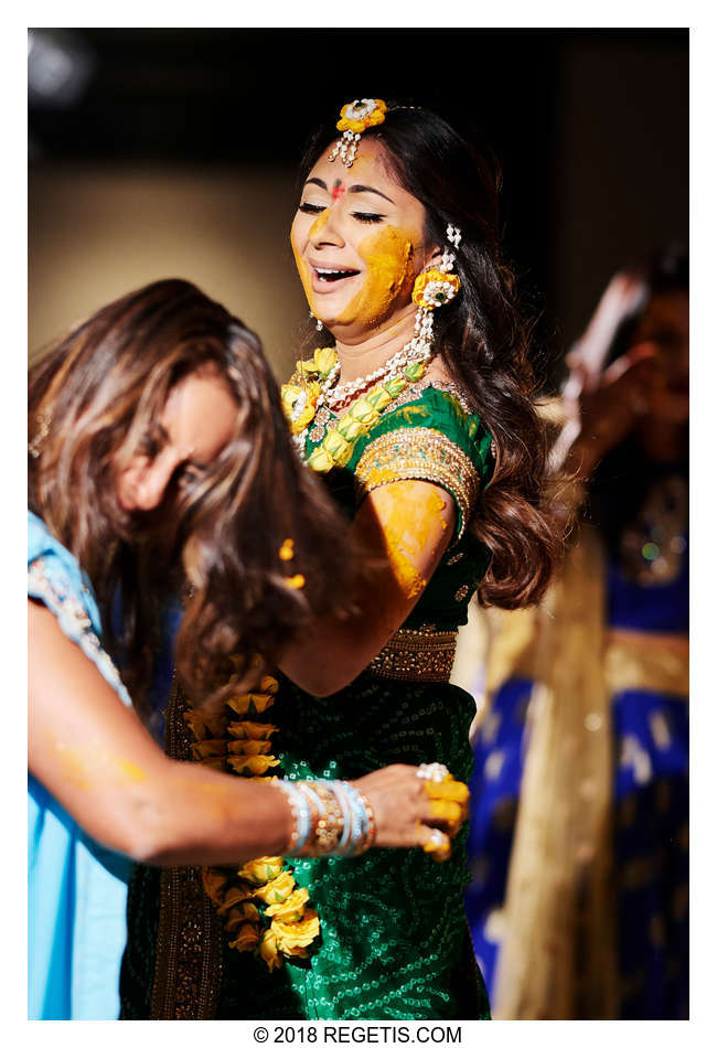  Trishna's Haldi/Pithi Ceremony | South Asian Wedding Pre-functions | Baltimore Renaissance Hotel | Maryland Wedding Photographers