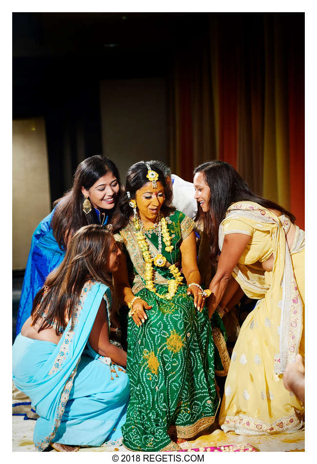  Trishna's Haldi/Pithi Ceremony | South Asian Wedding Pre-functions | Baltimore Renaissance Hotel | Maryland Wedding Photographers