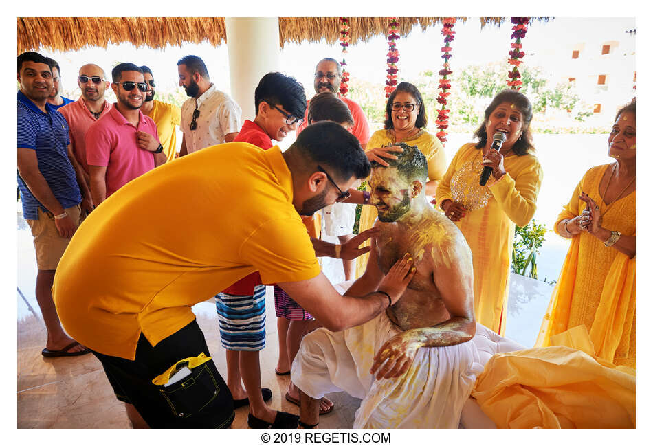  Anuj and Shruthi’s Haldi Ceremony and Mehendi | Cancun Mexico | Destination Wedding Photographers.