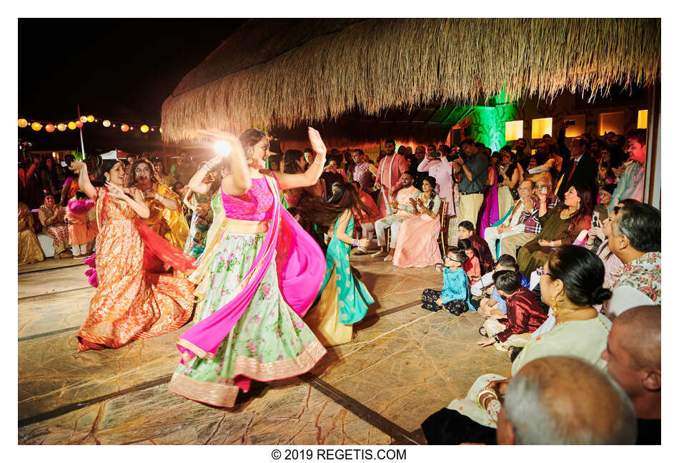  Anuj and Shruthi’s Indian Sangeet Celebrations | Cancun Mexico | Destination Wedding Photographers.