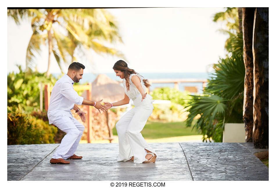  Anuj and Shruthi’s White Dress Pre-Wedding Welcome Party | Cancun, Mexico |  Destination Wedding Photographers.