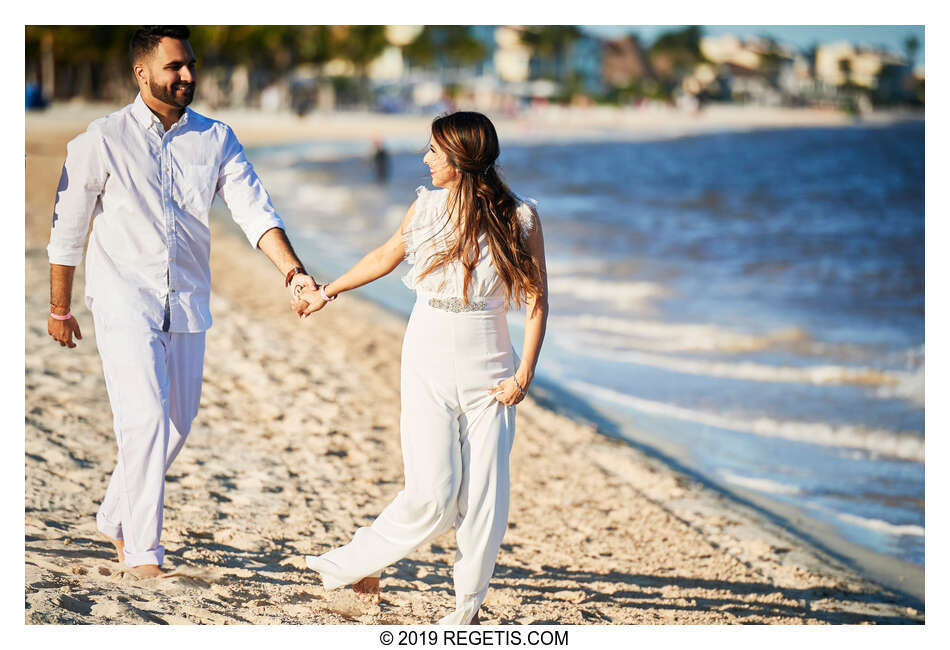  Anuj and Shruthi’s White Dress Pre-Wedding Welcome Party | Cancun, Mexico |  Destination Wedding Photographers.