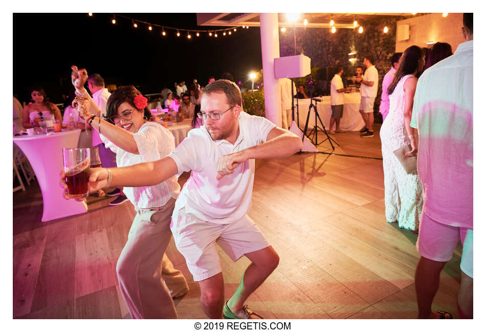  Anuj and Shruthi’s White Dress Pre-Wedding Welcome Party | Cancun, Mexico |  Destination Wedding Photographers.