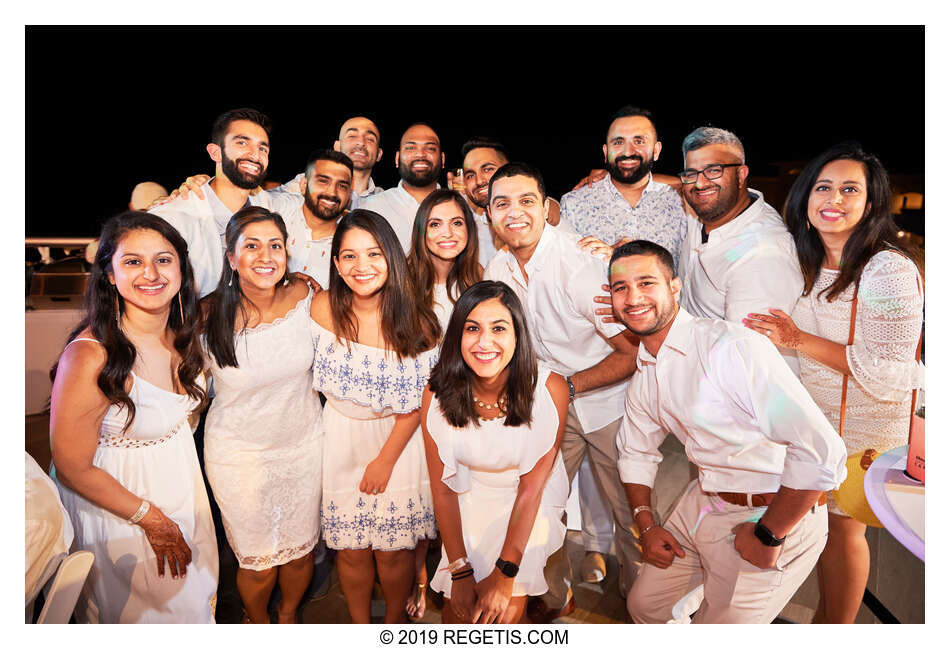  Anuj and Shruthi’s White Dress Pre-Wedding Welcome Party | Cancun, Mexico |  Destination Wedding Photographers.