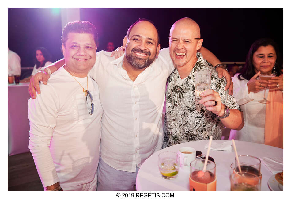  Anuj and Shruthi’s White Dress Pre-Wedding Welcome Party | Cancun, Mexico |  Destination Wedding Photographers.