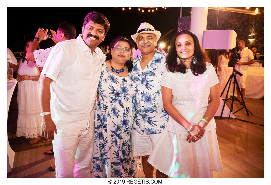  Anuj and Shruthi’s White Dress Pre-Wedding Welcome Party | Cancun, Mexico |  Destination Wedding Photographers.