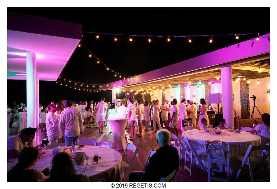  Anuj and Shruthi’s White Dress Pre-Wedding Welcome Party | Cancun, Mexico |  Destination Wedding Photographers.