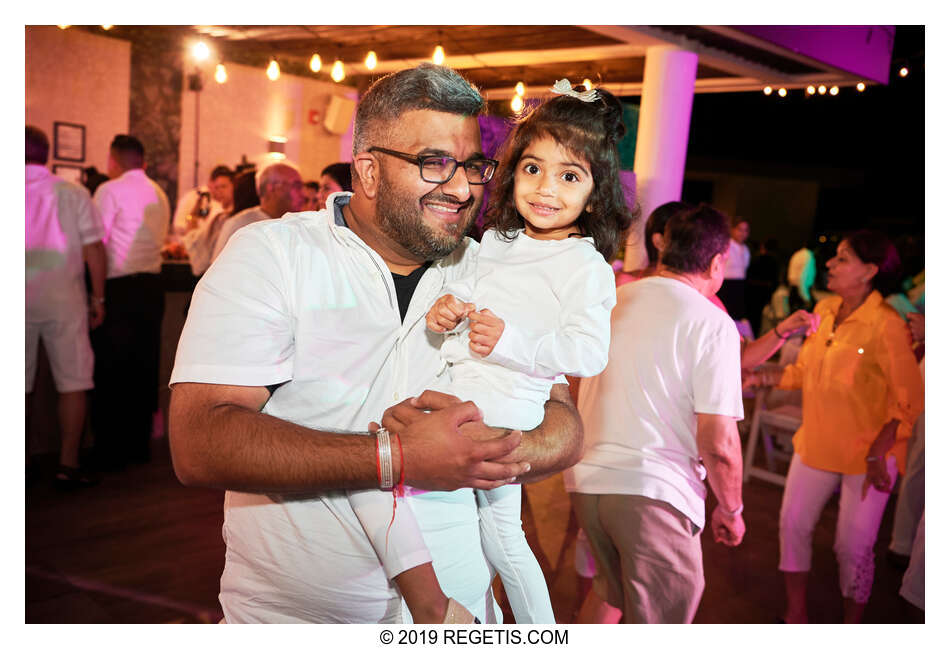  Anuj and Shruthi’s White Dress Pre-Wedding Welcome Party | Cancun, Mexico |  Destination Wedding Photographers.