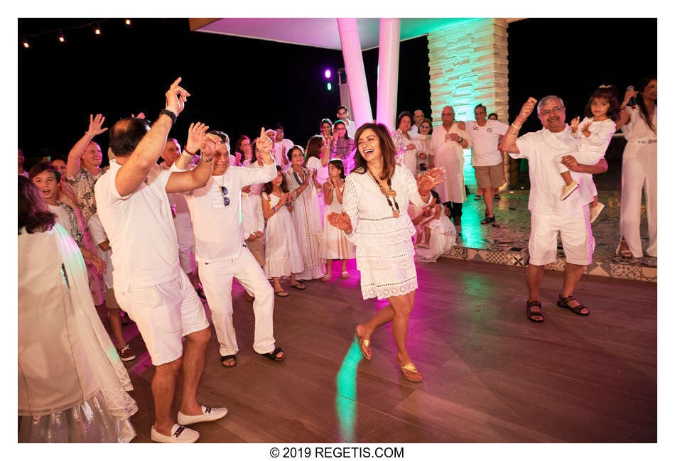  Anuj and Shruthi’s White Dress Pre-Wedding Welcome Party | Cancun, Mexico |  Destination Wedding Photographers.