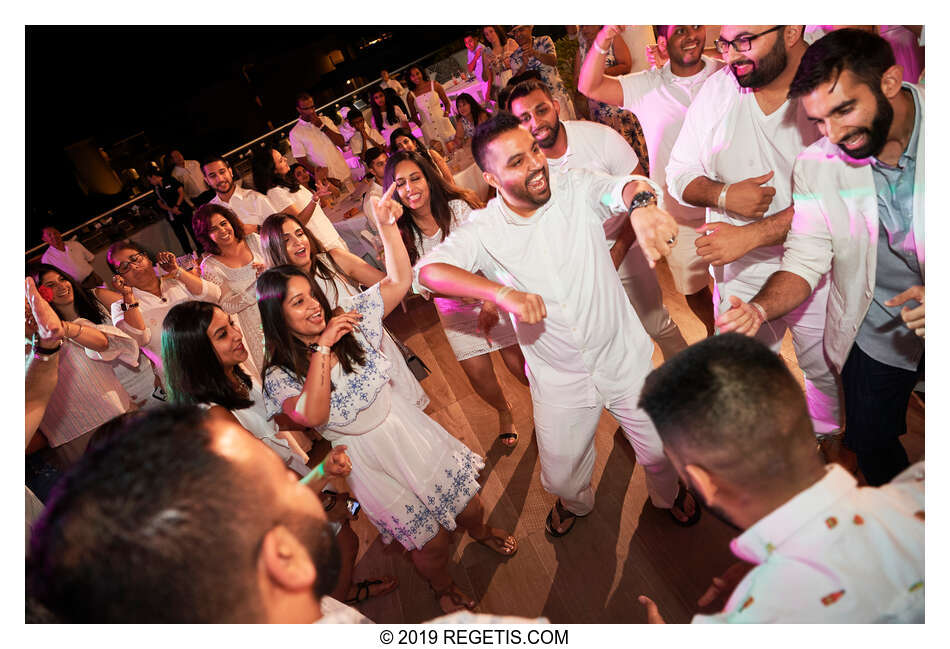  Anuj and Shruthi’s White Dress Pre-Wedding Welcome Party | Cancun, Mexico |  Destination Wedding Photographers.