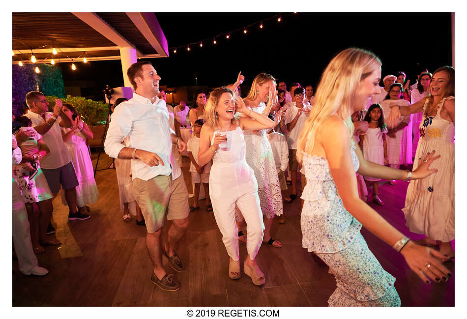  Anuj and Shruthi’s White Dress Pre-Wedding Welcome Party | Cancun, Mexico |  Destination Wedding Photographers.