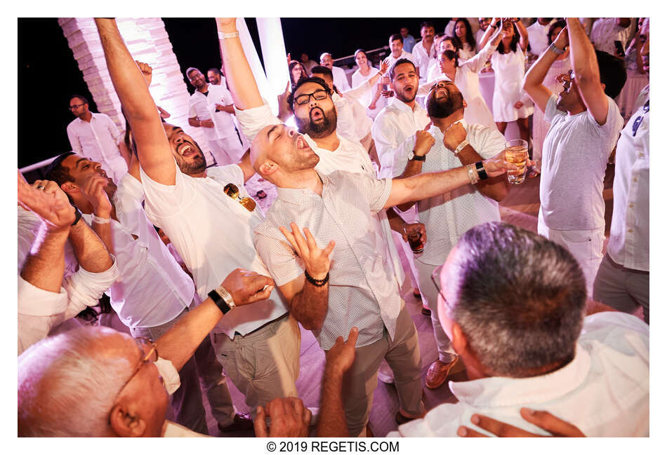  Anuj and Shruthi’s White Dress Pre-Wedding Welcome Party | Cancun, Mexico |  Destination Wedding Photographers.