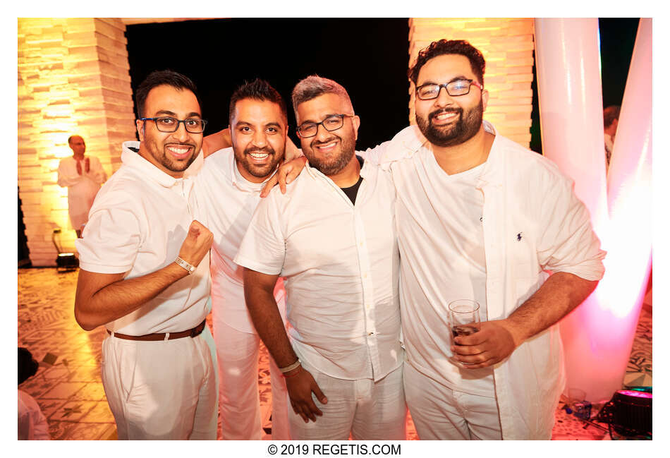  Anuj and Shruthi’s White Dress Pre-Wedding Welcome Party | Cancun, Mexico |  Destination Wedding Photographers.