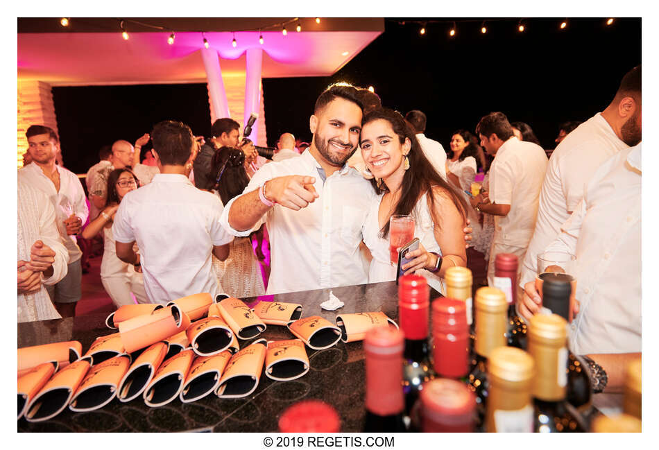  Anuj and Shruthi’s White Dress Pre-Wedding Welcome Party | Cancun, Mexico |  Destination Wedding Photographers.