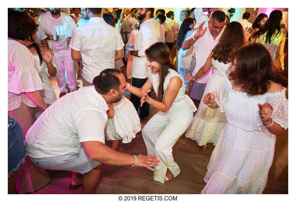  Anuj and Shruthi’s White Dress Pre-Wedding Welcome Party | Cancun, Mexico |  Destination Wedding Photographers.