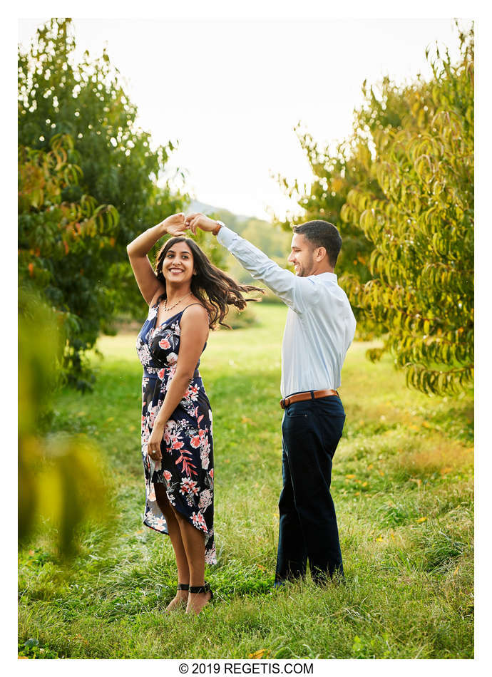  Namrata and Ashvin’s Engagement Photos at Hartland Orchards, Virginia