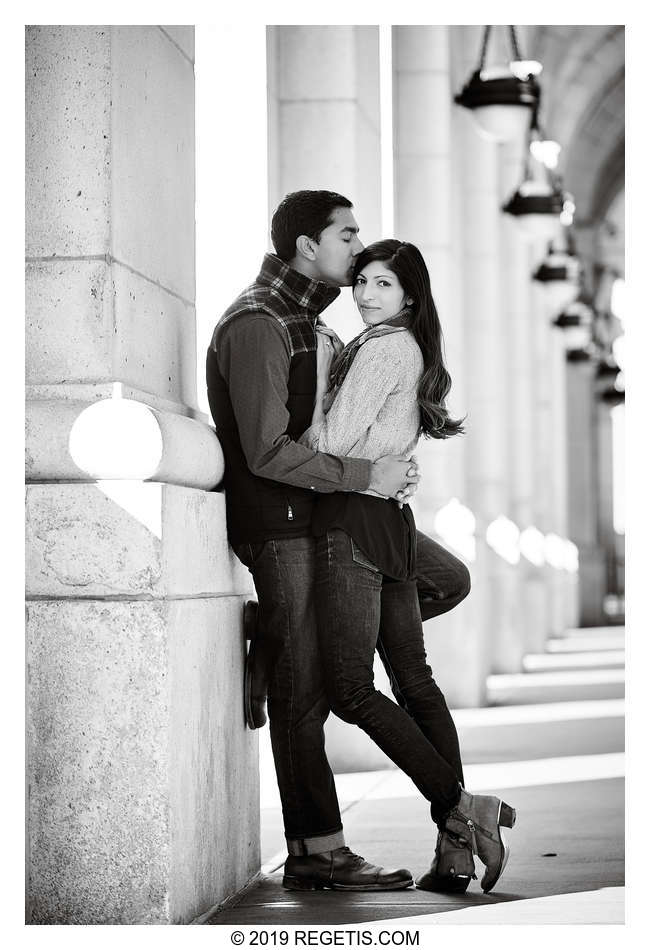  Nisha and Varun Engagement Photos | Union Station, Washington DC | Engagement Photographers