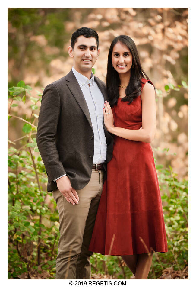  Sukhi and Jaskaran’s Engagement Session Photos at the Botanical Gardens in Charlotte, North Carolina