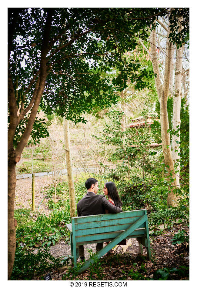  Sukhi and Jaskaran’s Engagement Session Photos at the Botanical Gardens in Charlotte, North Carolina