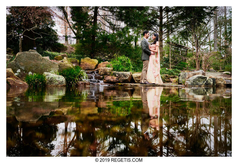  Sukhi and Jaskaran’s Engagement Session Photos at the Botanical Gardens in Charlotte, North Carolina