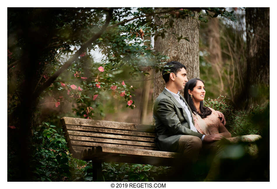  Sukhi and Jaskaran’s Engagement Session Photos at the Botanical Gardens in Charlotte, North Carolina