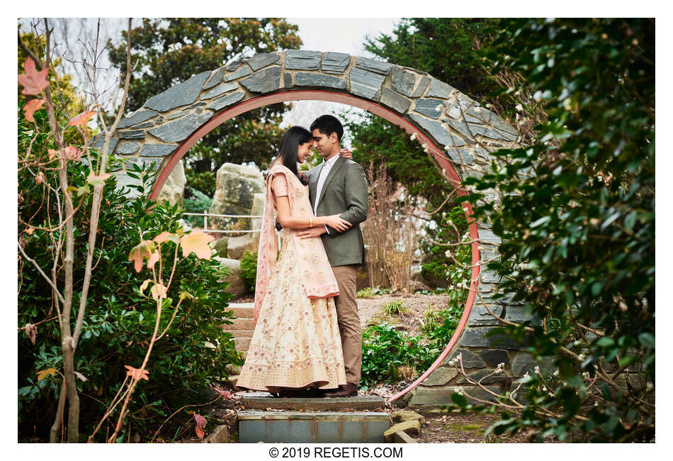  Sukhi and Jaskaran’s Engagement Session Photos at the Botanical Gardens in Charlotte, North Carolina