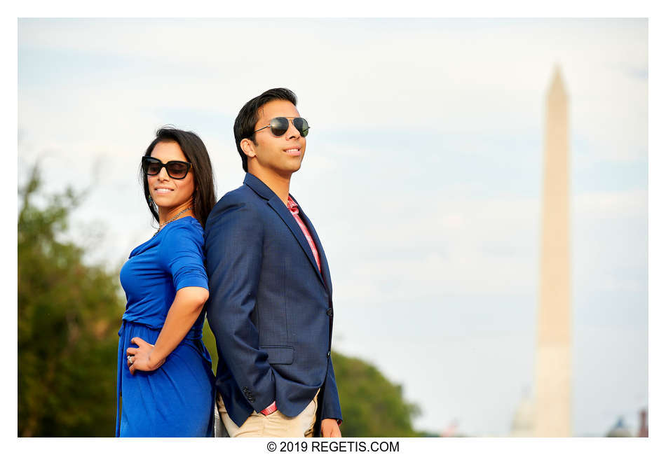  Vinay and Anjali Engagement Photos | Washington Monument | Lincoln Memorial | Washington DC Engagement Photographers