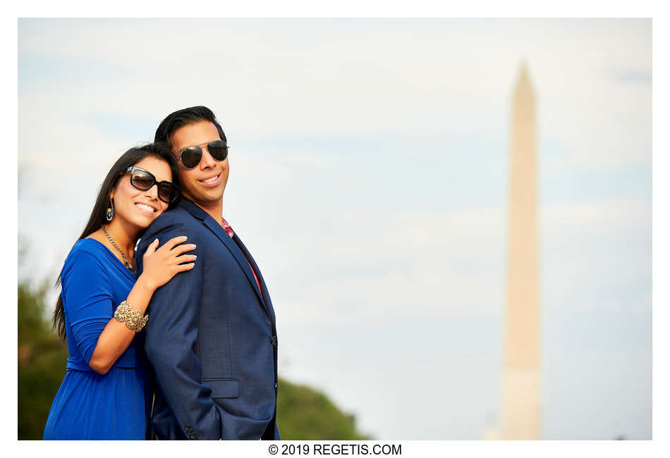  Vinay and Anjali Engagement Photos | Washington Monument | Lincoln Memorial | Washington DC Engagement Photographers