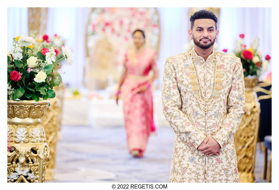 Groom waiting for his bride