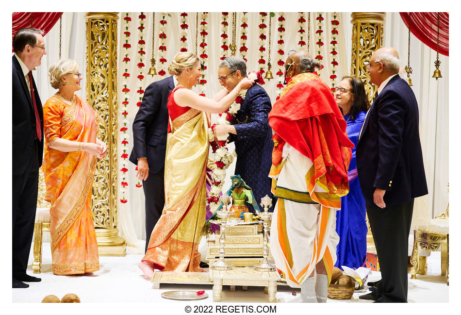 Garland Exchange at an Indian Wedding