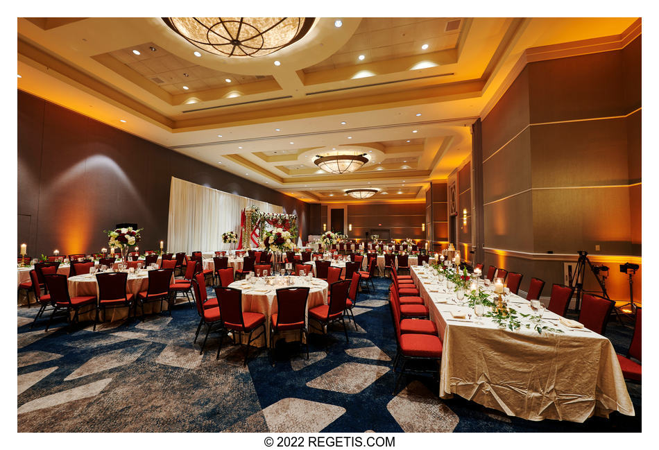 Indian Wedding Reception Ballroom decor