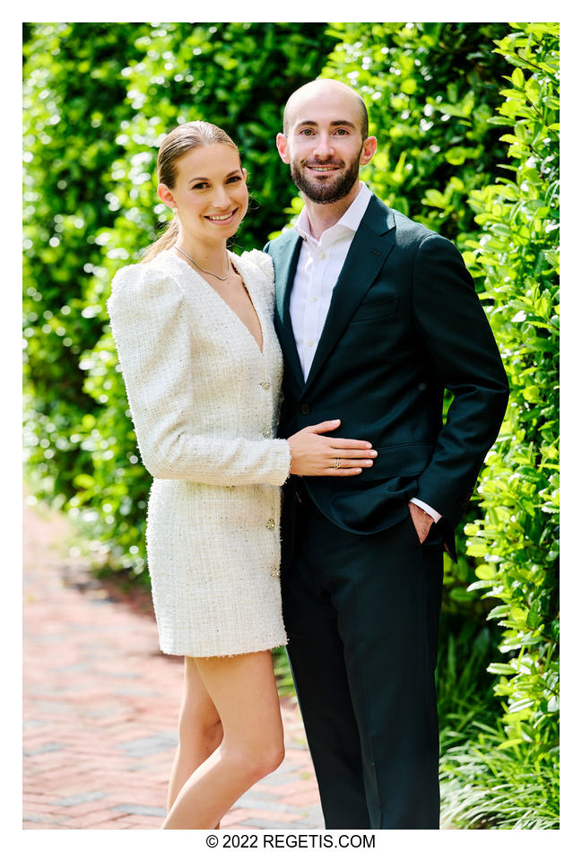 Paige and Harrison’s Portrait before their Ketubah Signing at their Jewish Wedding