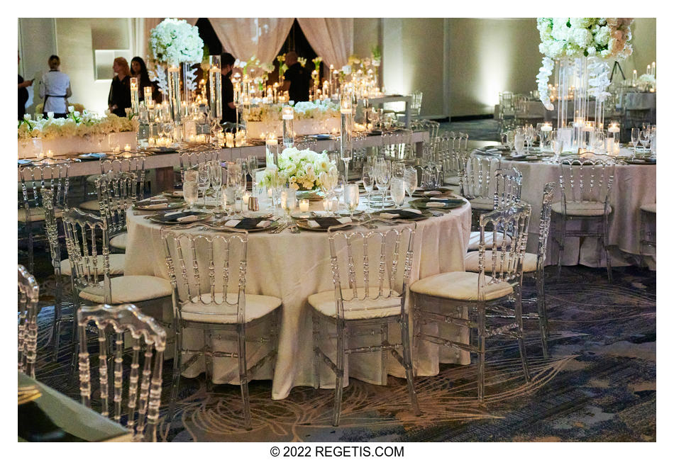 Ballroom setup for the Jewish Wedding Reeption