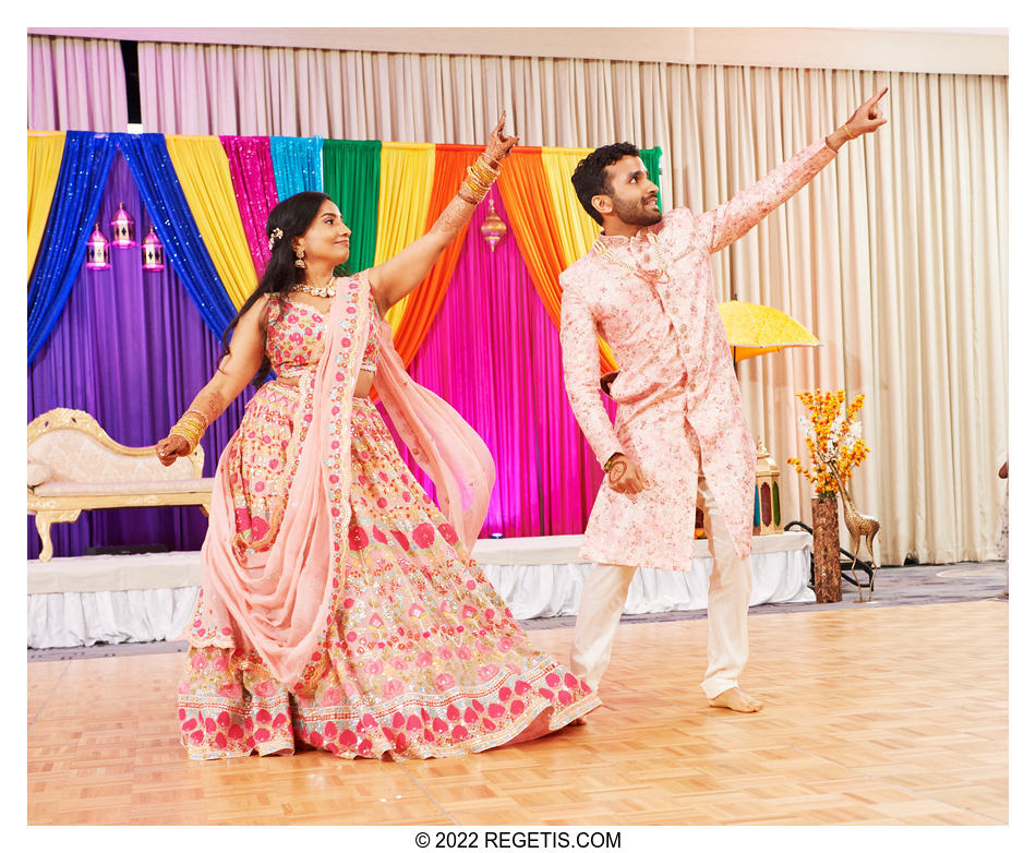 Bride and Groom dance at Sangeet