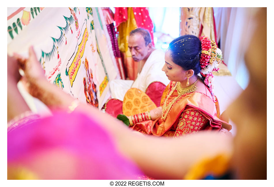 Traditional Hindu Bride at their wedding.