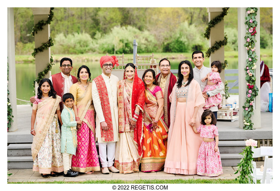 South Asian Wedding Family Portrait