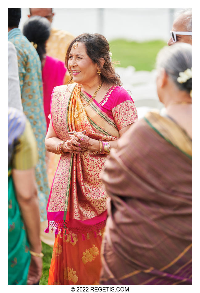 Mother of the groom before the start of baraat