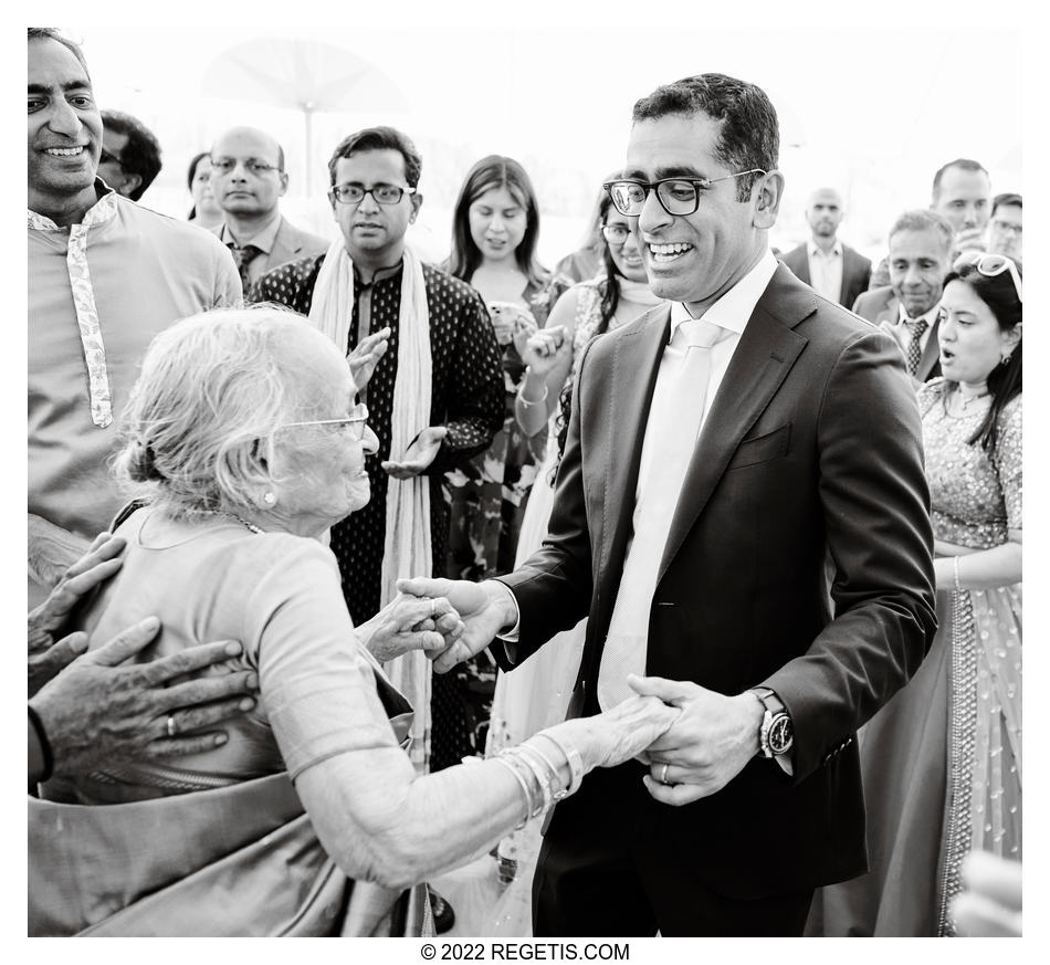 Groom dancing with his grandmother