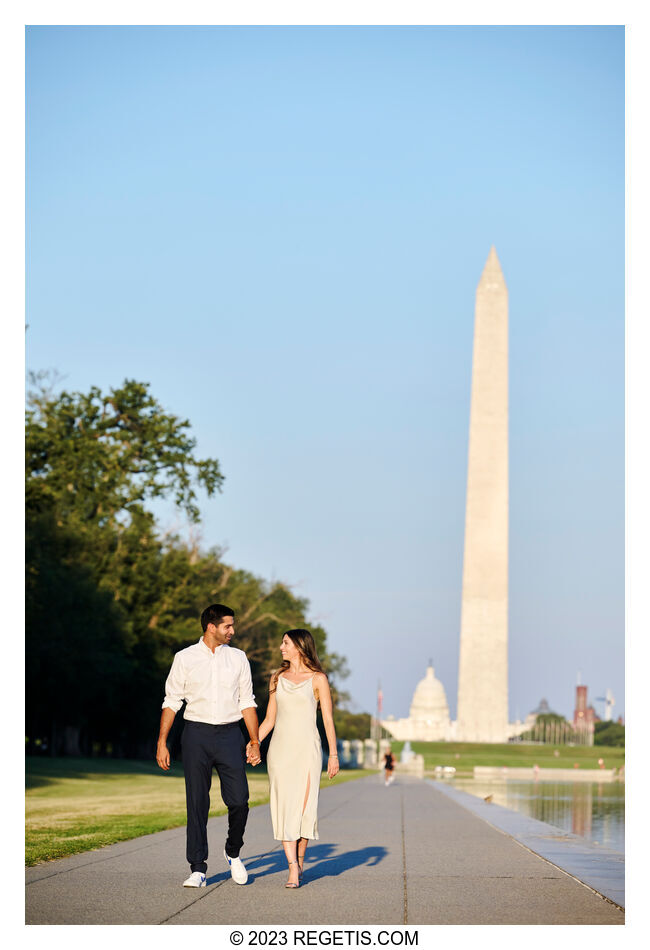 Lauren and Manoj Engagement Session in Washington DC