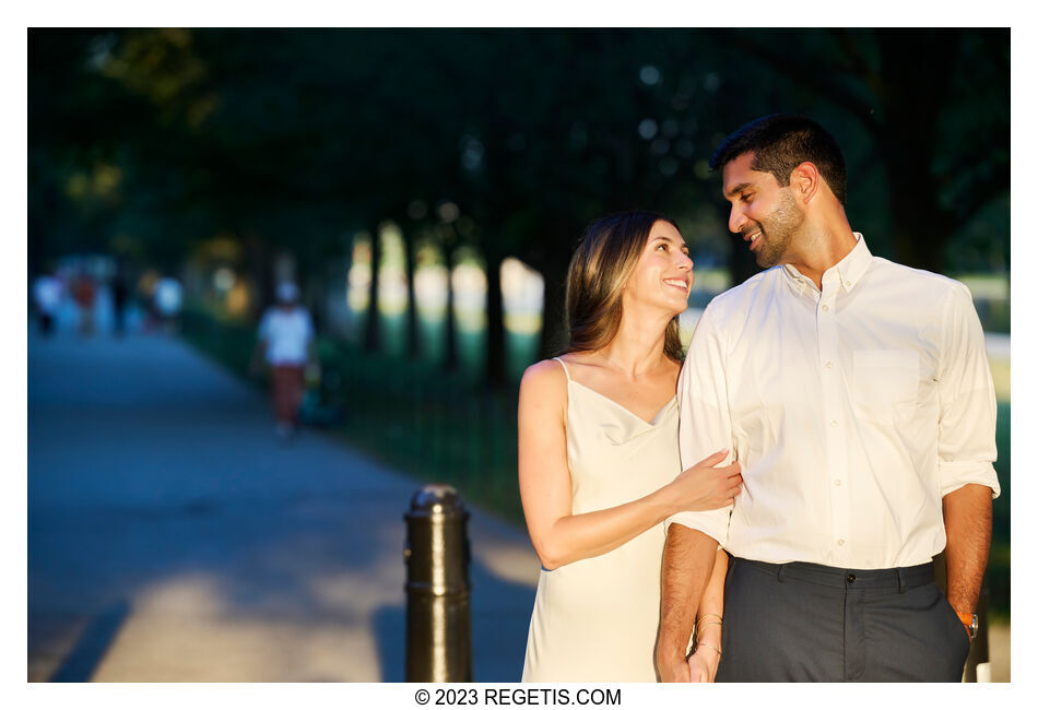 Lauren and Manoj Engagement Session in Washington DC