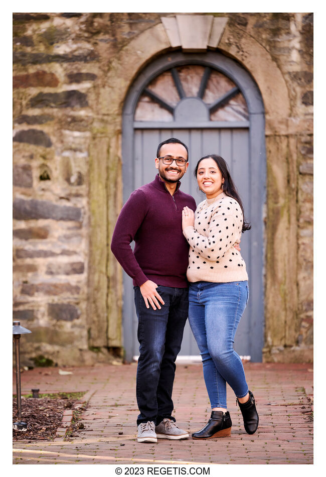 Palak and Sunny Engagement Session in Old Town Alexandria, Virginia