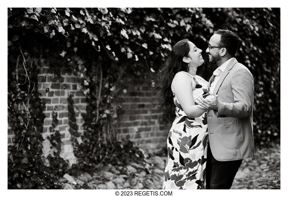 Palak and Sunny Engagement Session in Old Town Alexandria, Virginia