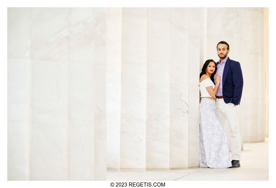 Payal and Sunny Engagement Session at the National Mall in Washington DC