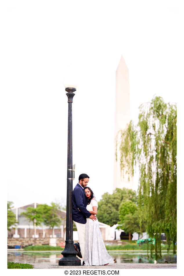 Payal and Sunny Engagement Session at the National Mall in Washington DC