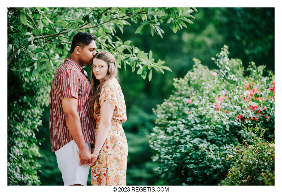 Payton and Sanket: A Blossoming Love at Bon Air Rose Garden, Arlington, VA