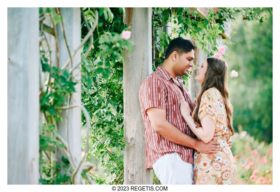 Payton and Sanket: A Blossoming Love at Bon Air Rose Garden, Arlington, VA