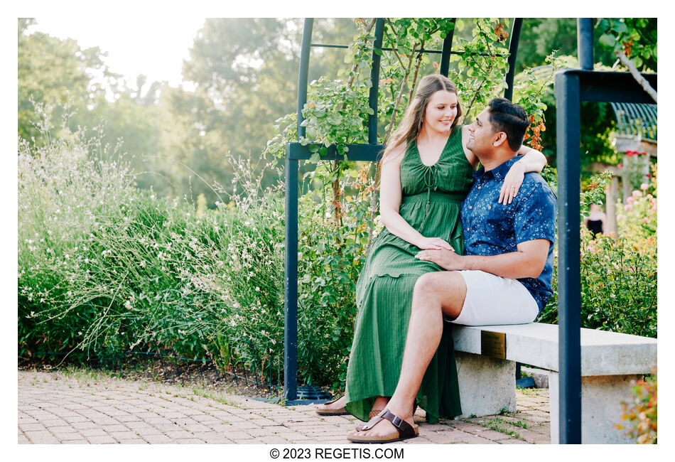 Payton and Sanket: A Blossoming Love at Bon Air Rose Garden, Arlington, VA