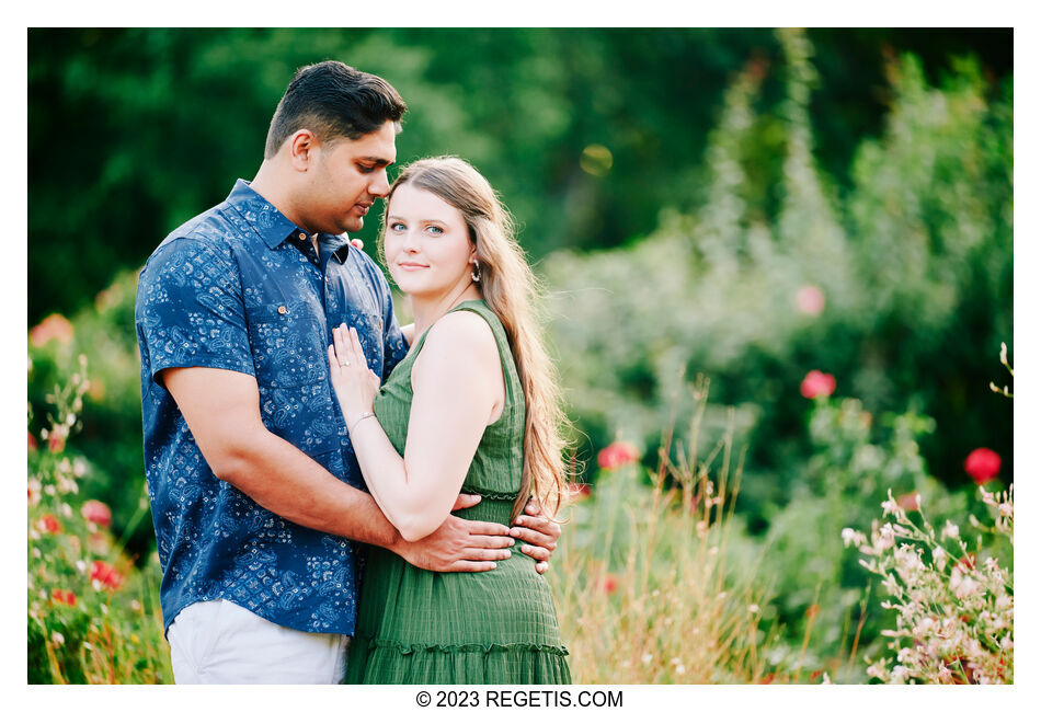 Payton and Sanket: A Blossoming Love at Bon Air Rose Garden, Arlington, VA